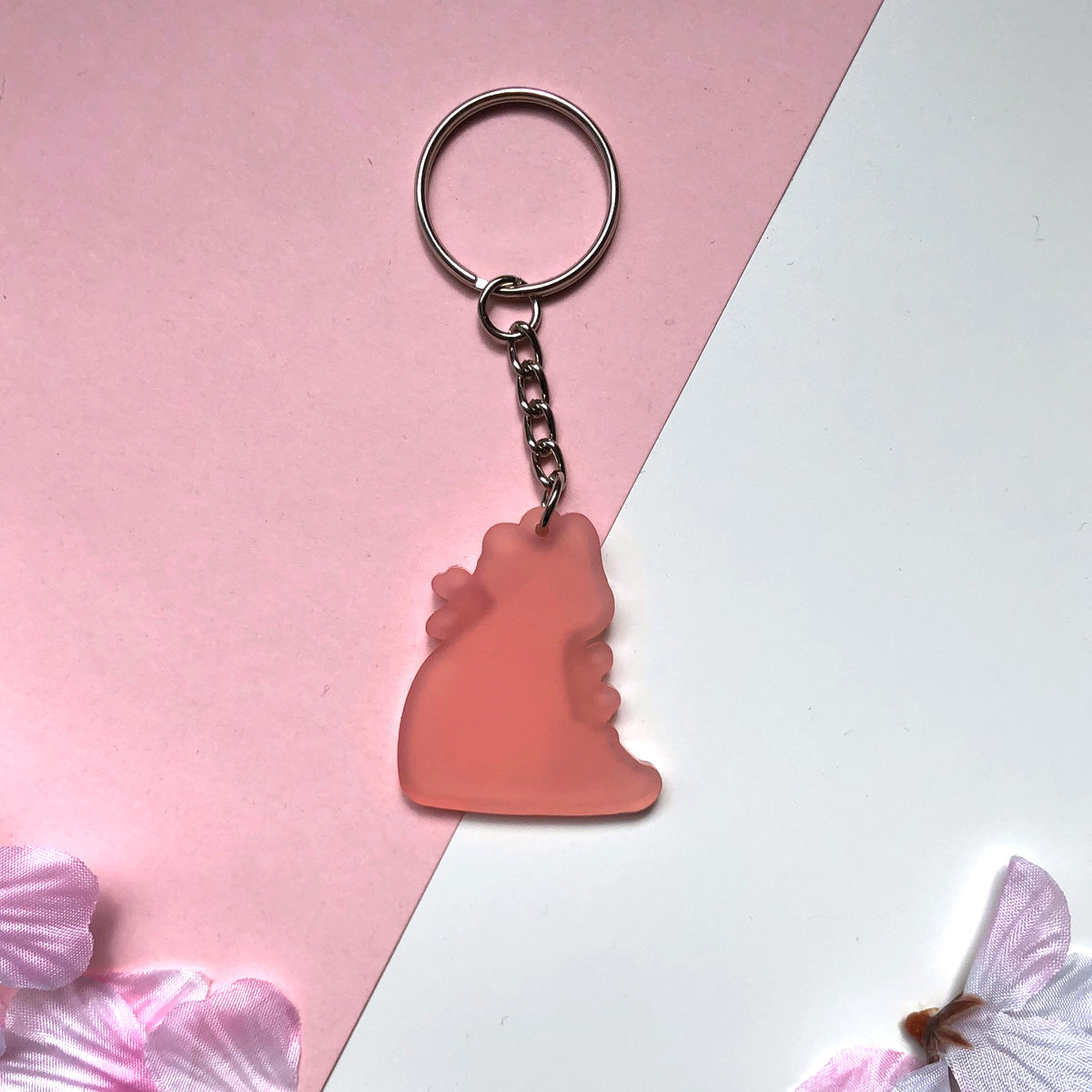 Cherry Blossom Cat Charm - Frosted Pink – Chibird Store