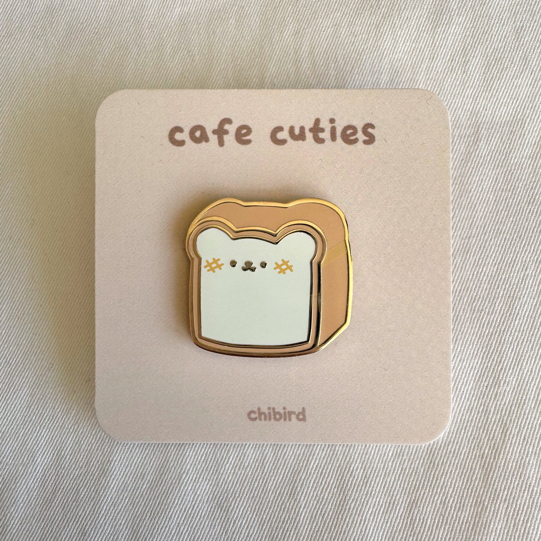 Bear Bread Enamel Pin