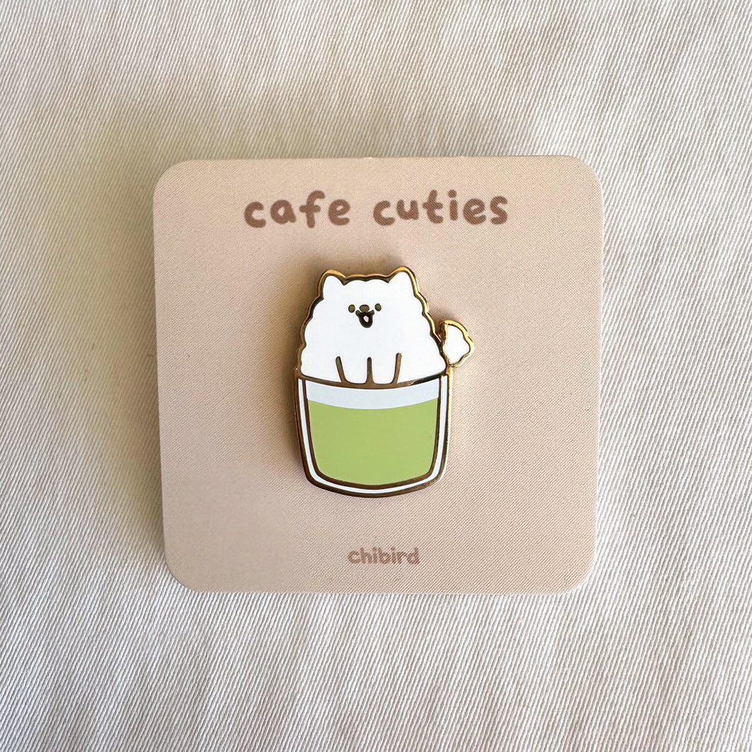 Matcha Pup Enamel Pin