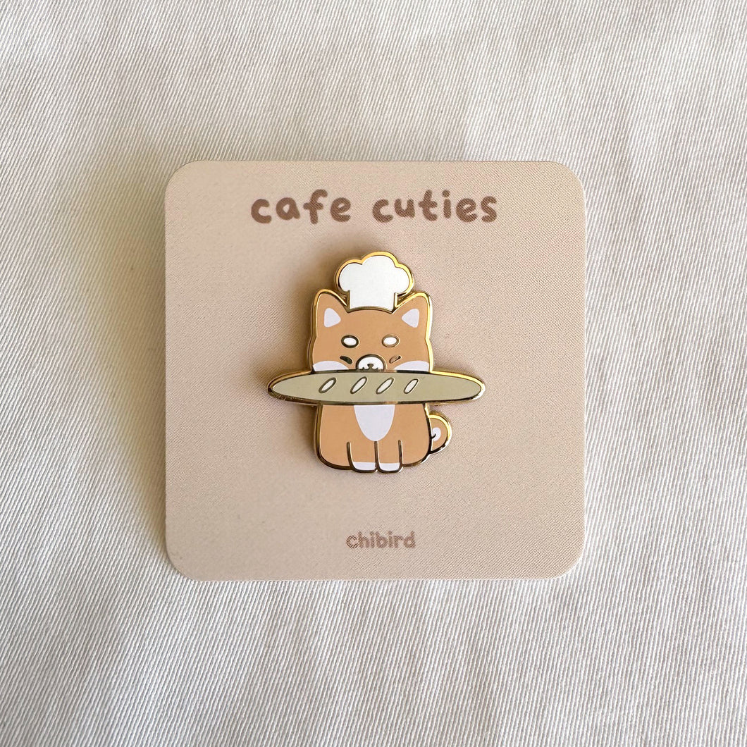 Shiba Baguette Enamel Pin