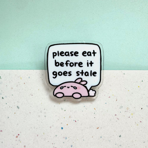 Eat Before Stale Bunny Bag Clip