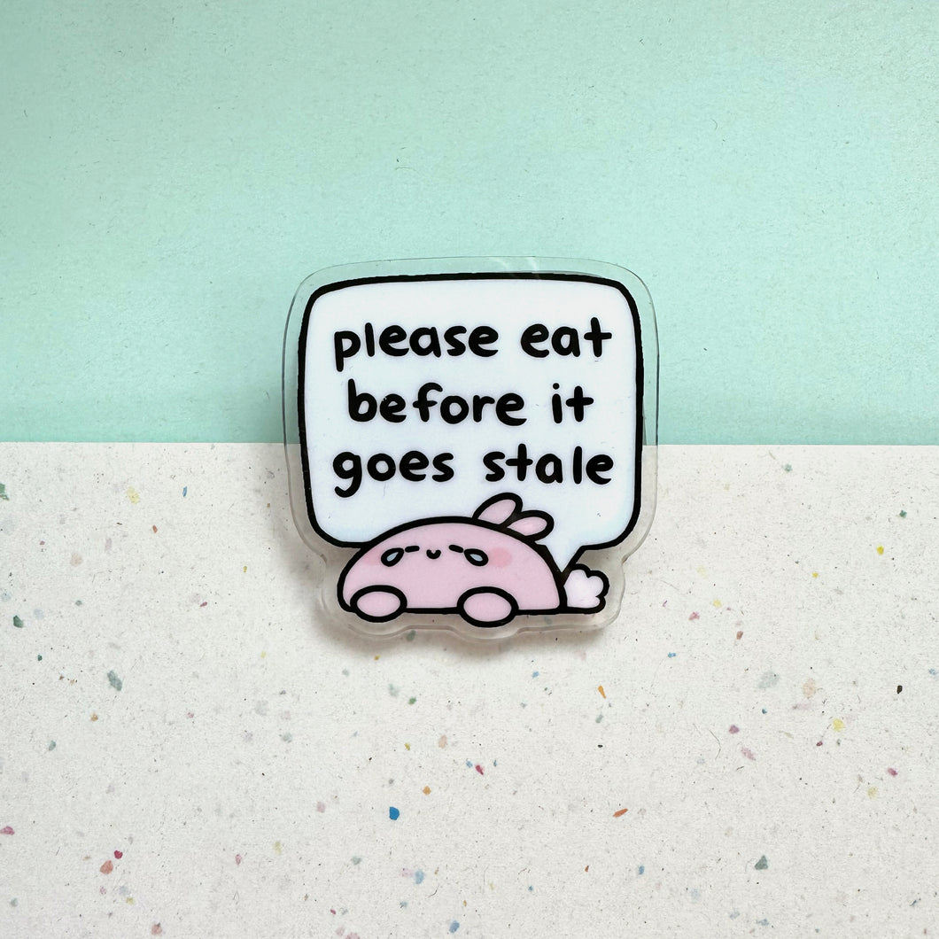 Eat Before Stale Bunny Bag Clip