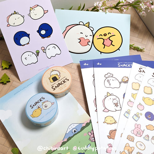 Snacks Collector Set - Chibird x Cuddly Potatoes Collab