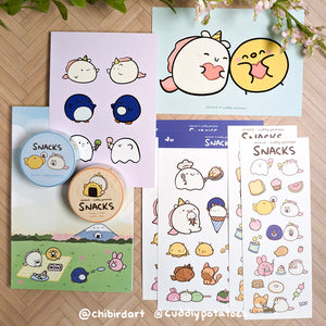 Snacks Collector Set - Chibird x Cuddly Potatoes Collab