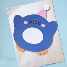 Penguin Die-cut Card