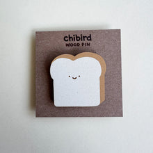 Jumbo Bread + Strawberry Wood Pin Set