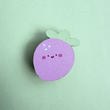 Jumbo Strawberry Wood Pin