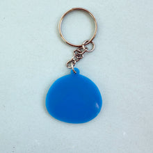 Penguin with Baby Penguin Charm - Blue Acrylic