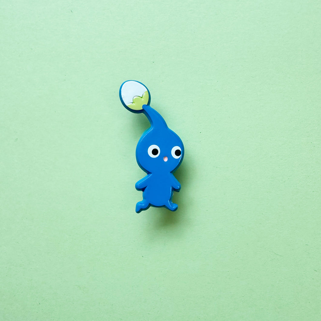 Blue Pikmin Dyed Enamel Pin
