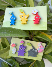 Full Set Pikmin Dyed Enamel Pins