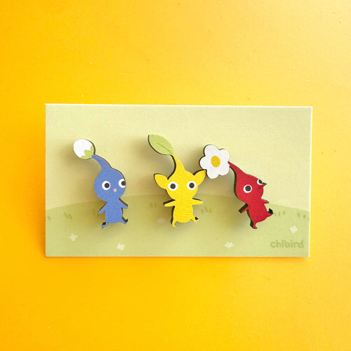 Pikmin Wood Pins