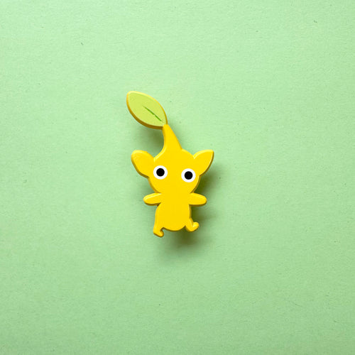 Yellow Pikmin Dyed Enamel Pin