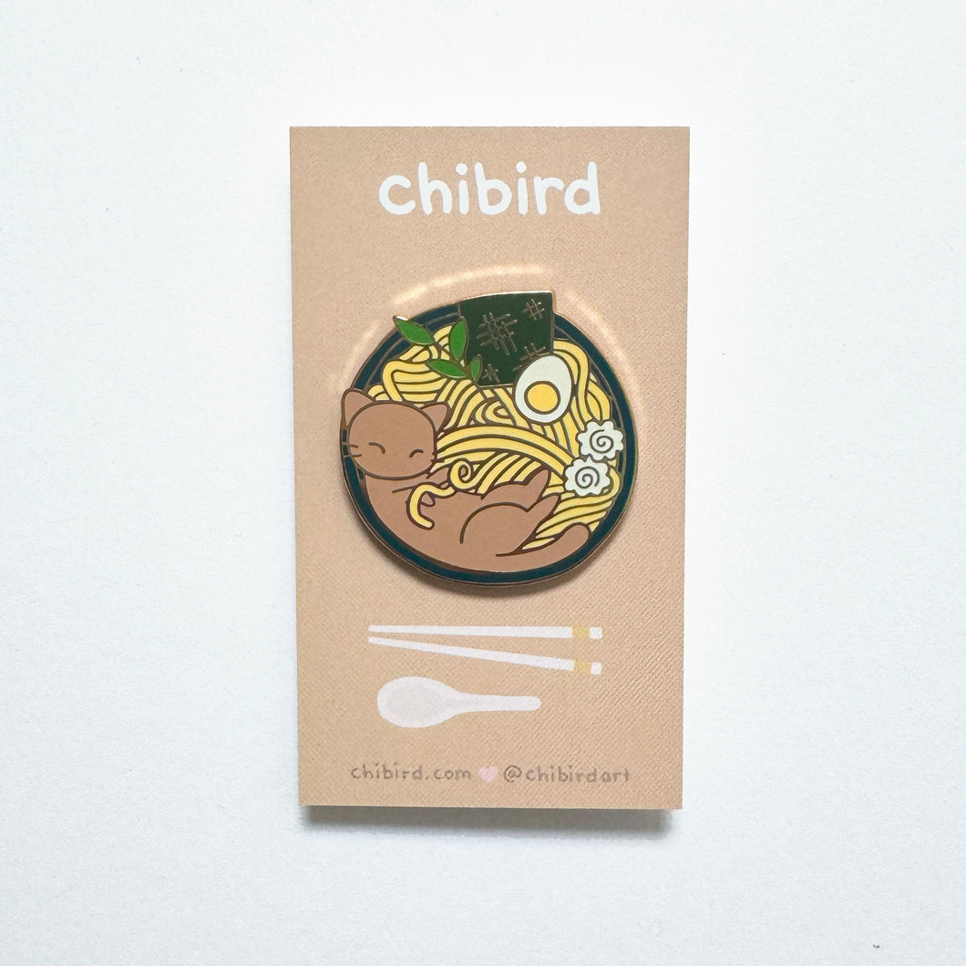 Ramen Cat Enamel Pin