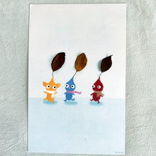 Foraging Friends - Scarf Pikmin Felt Poster