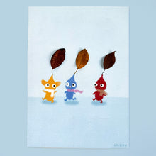 Foraging Friends - Scarf Pikmin Felt Small Print