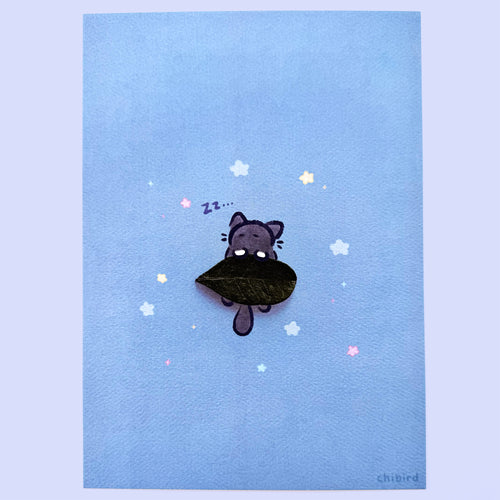 Foraging Friends - Sleepy Cat