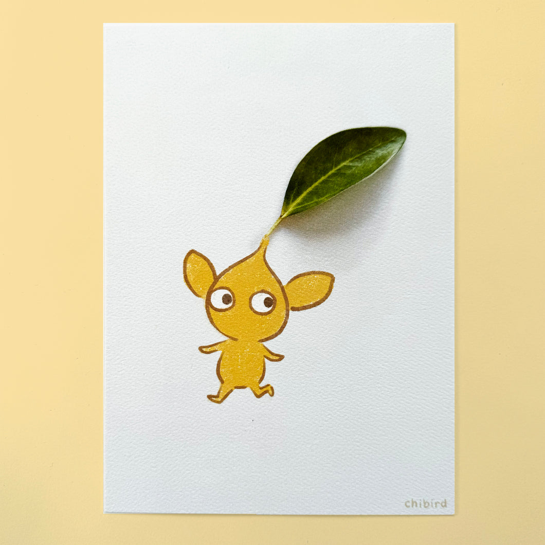 Foraging Friends - Yellow Pikmin Felt Small Print