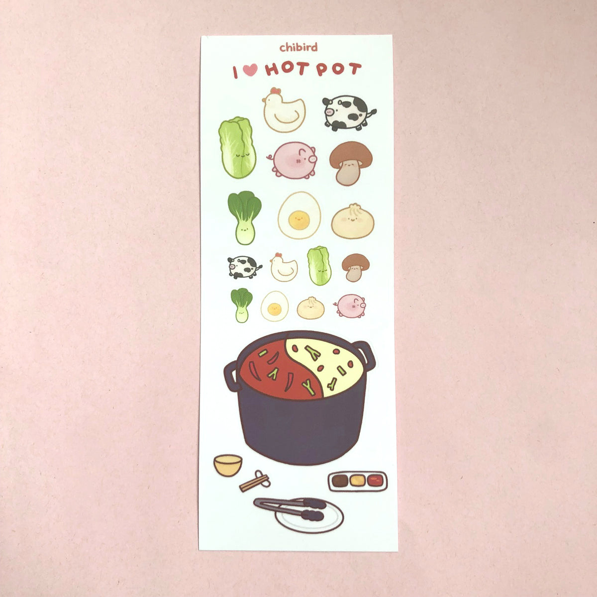 Hot Pot Sticker Sheet – Chibird Store
