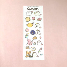 Snacks Sticker Sheet - Chibird x Cuddly Potatoes Collab