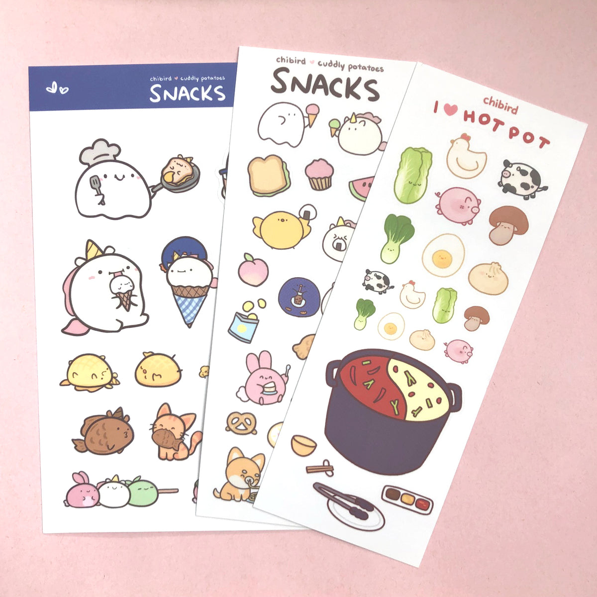 Food Sticker Sheets Bundle – Chibird Store