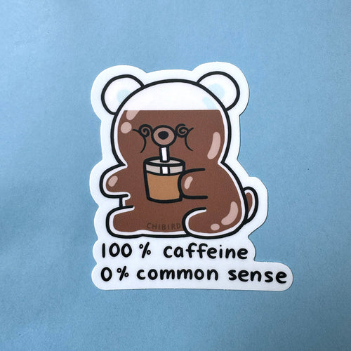 Caffeine Honey Bear Sticker