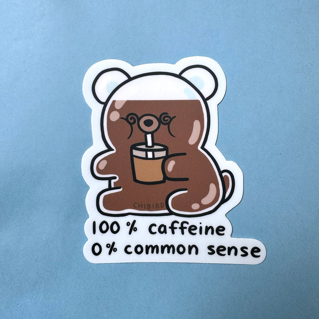 Caffeine Honey Bear Sticker