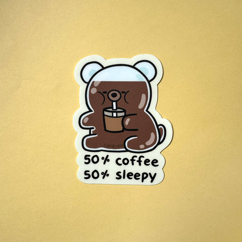 Coffee Honey Bear Sticker