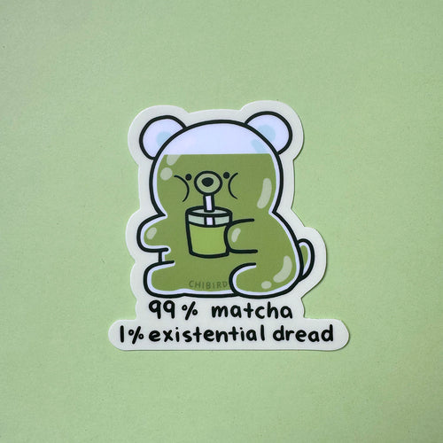Matcha Honey Bear Sticker