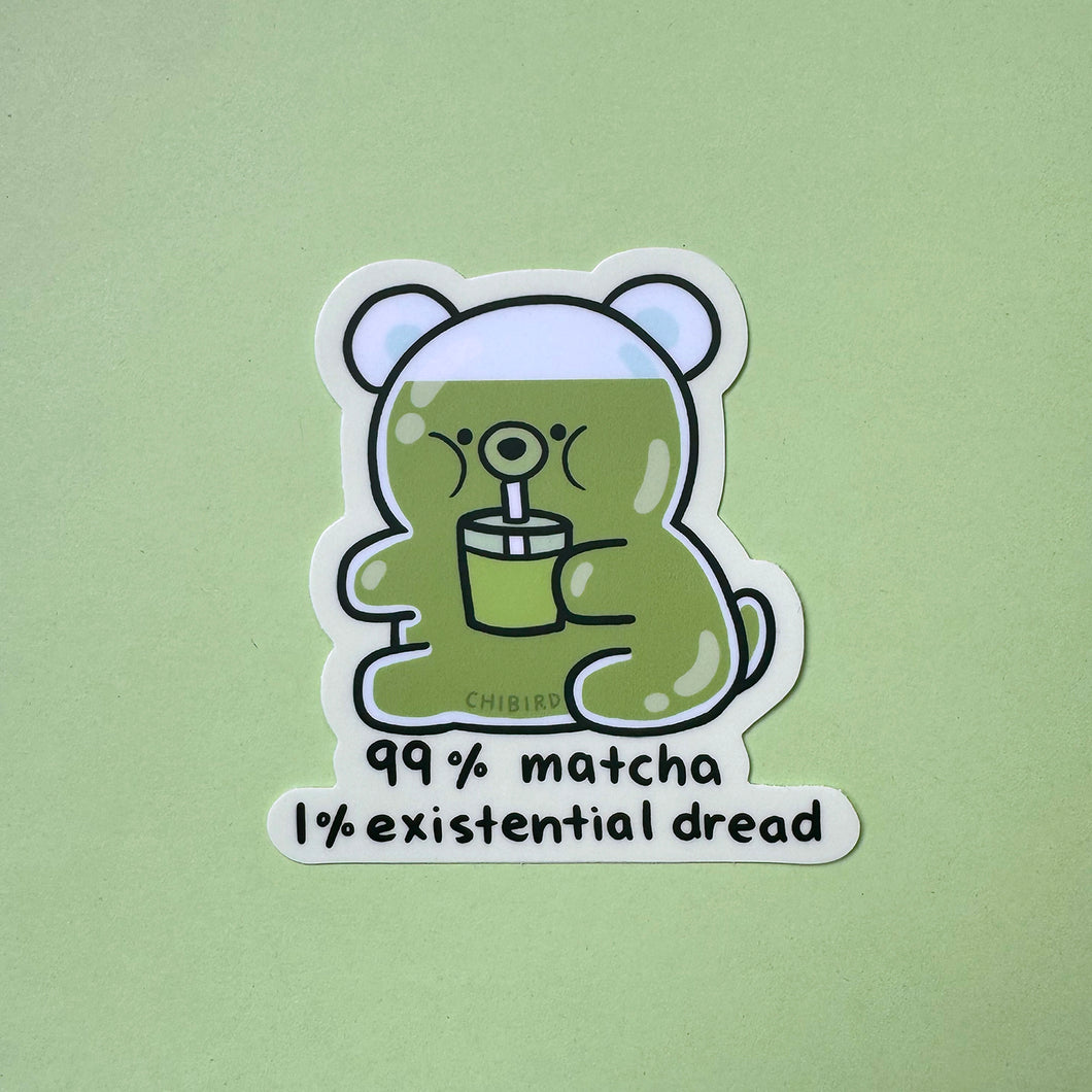 Matcha Honey Bear Sticker