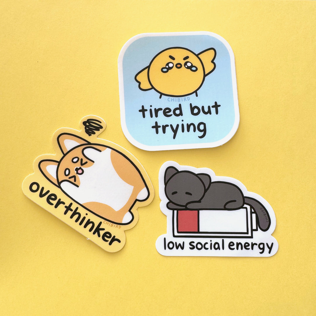 Relatable sticker pack – Chibird Store