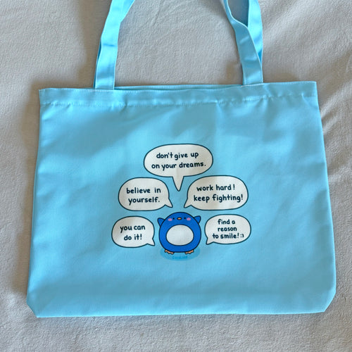 Motivational Penguin Tote Bag