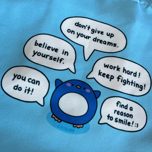 Motivational Penguin Tote Bag