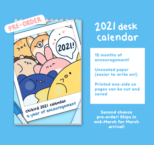 [PRE-ORDER] 2021 Desk Calendar *SECOND CHANCE*