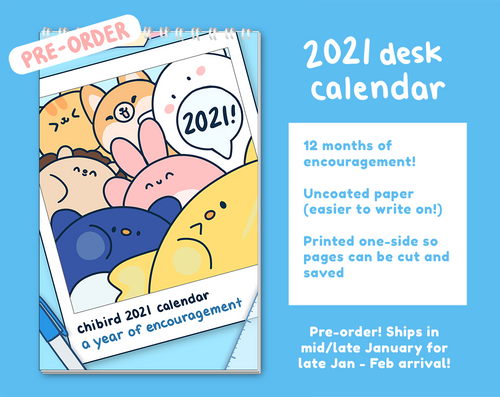 [LEFTOVER SALE] 2021 Desk Calendar