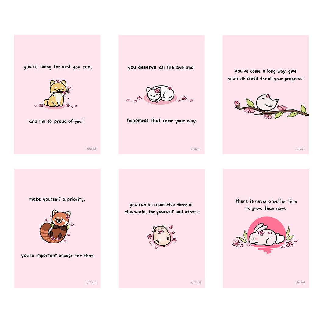 Cherry Blossom Small Print Set