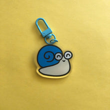 Maple Blue Snail Charm