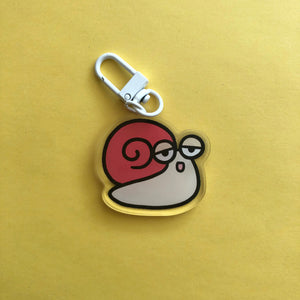 Maple Red Snail Charm