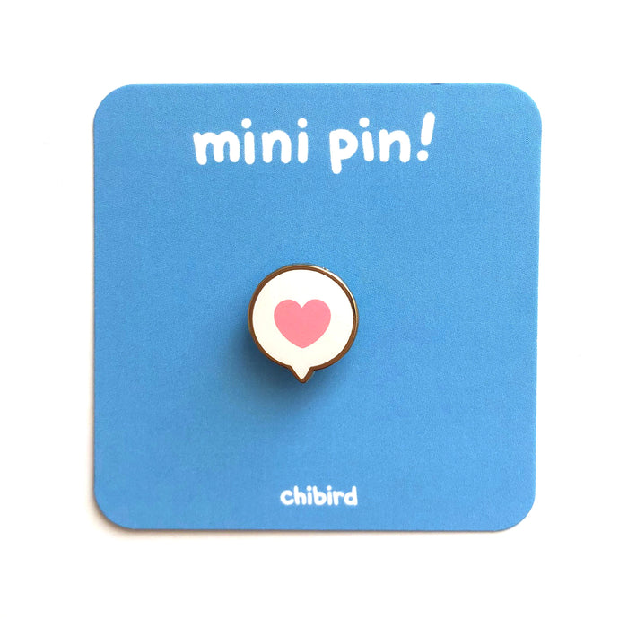 Mini Heart Bubble Enamel Pin