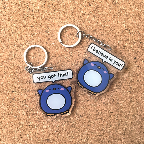 Motivational Penguin Double-sided Charm