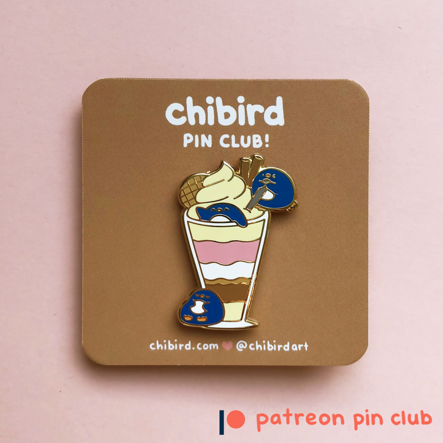Penguin Parfait Enamel Pin