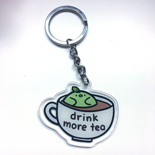 Drink More Tea Teabird Charm