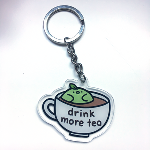 Drink More Tea Teabird Charm