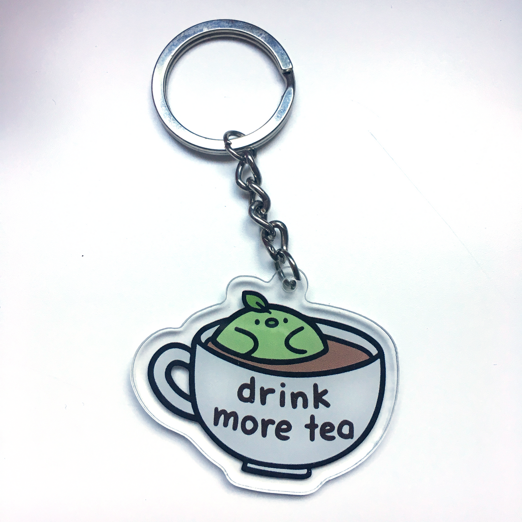 Drink More Tea Teabird Charm